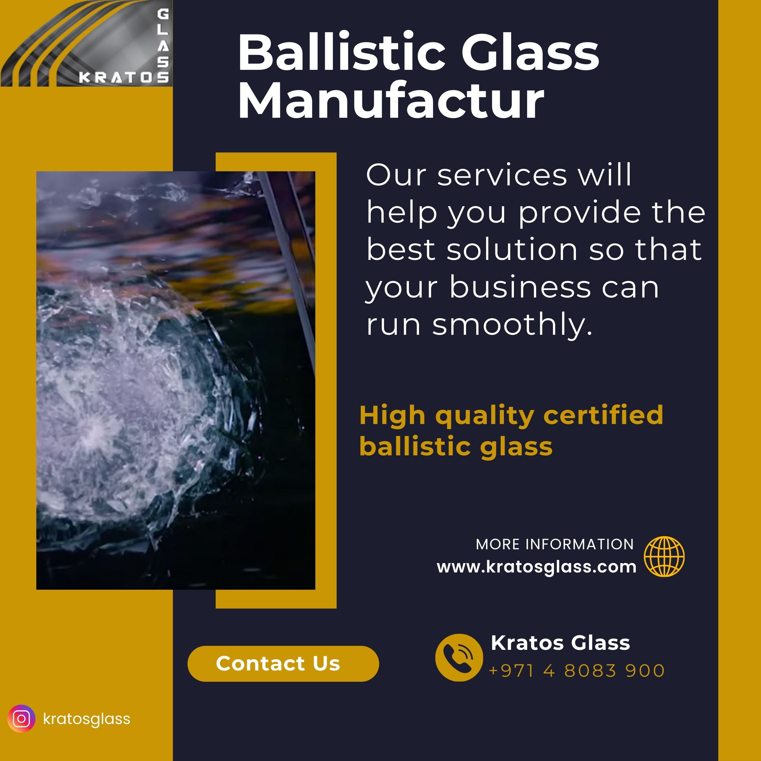 Bulletproof glass manufacturer